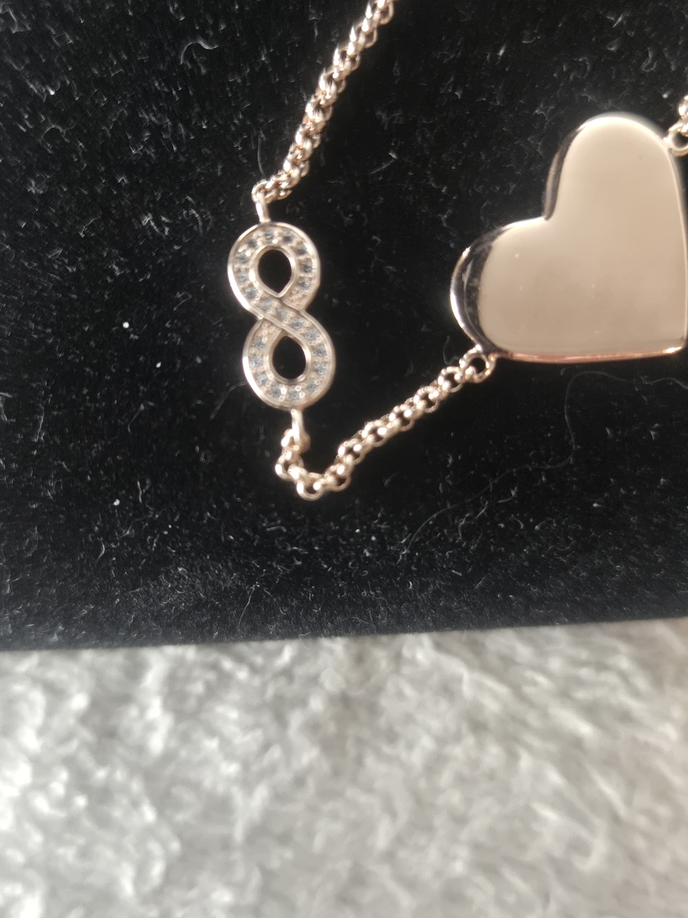 Thomas Sabo Infinity Heart Bracelet - Rose Gold Tone Sterling Silver - Picture 3 of 6